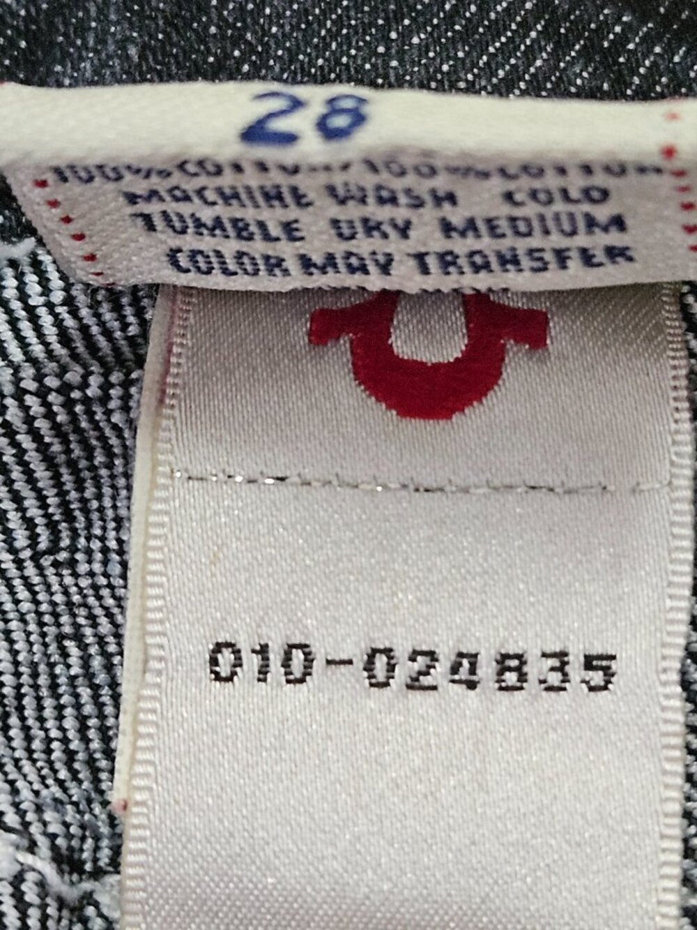 True Religion Billy Super T Jeans Made in USA Denim Signature Contrast Stitching - Picture 9 of 15